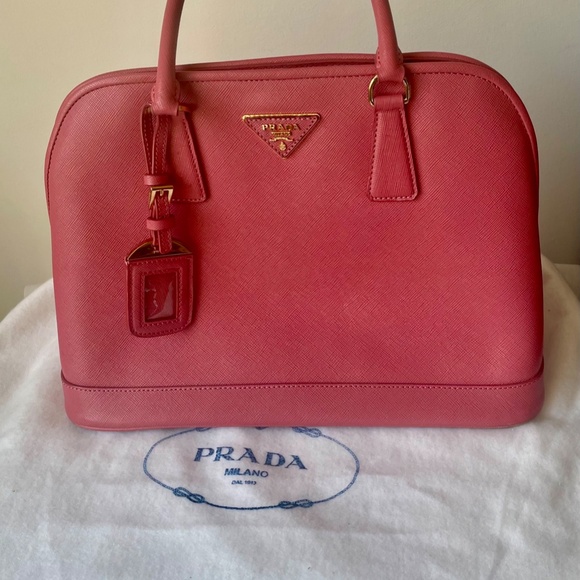 Prada TAMARIS  Saffiano Lux BN2558 Leather Tote - Picture 8 of 16